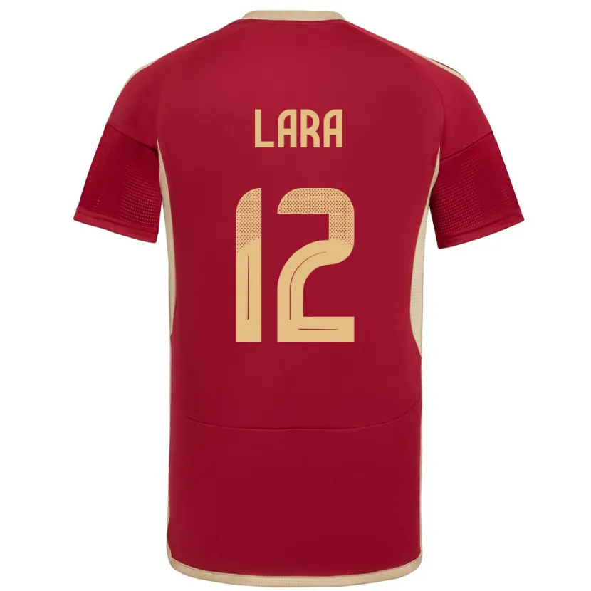 Danxen Kinder Venezuela Jesús Lara #12 Burgund Heimtrikot Trikot 24-26 T-Shirt
