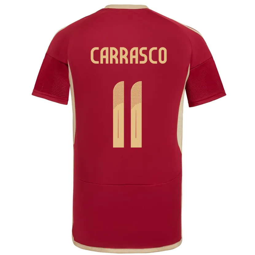 Danxen Kinder Venezuela Raiderlin Carrasco #11 Burgund Heimtrikot Trikot 24-26 T-Shirt