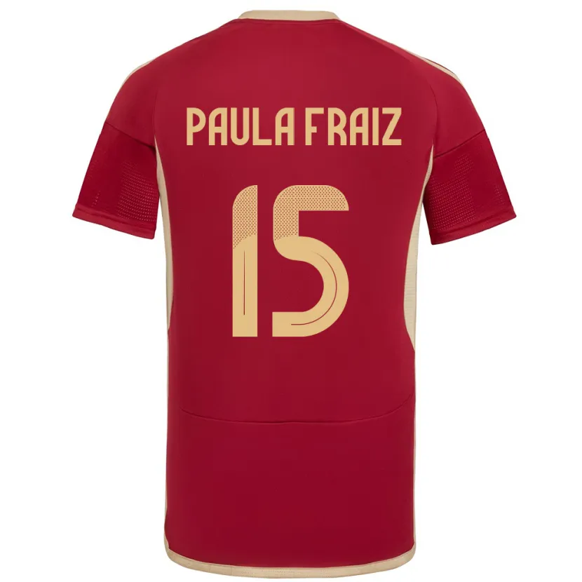 Danxen Kinder Venezuela Ana Paula Fraiz #15 Burgund Heimtrikot Trikot 24-26 T-Shirt