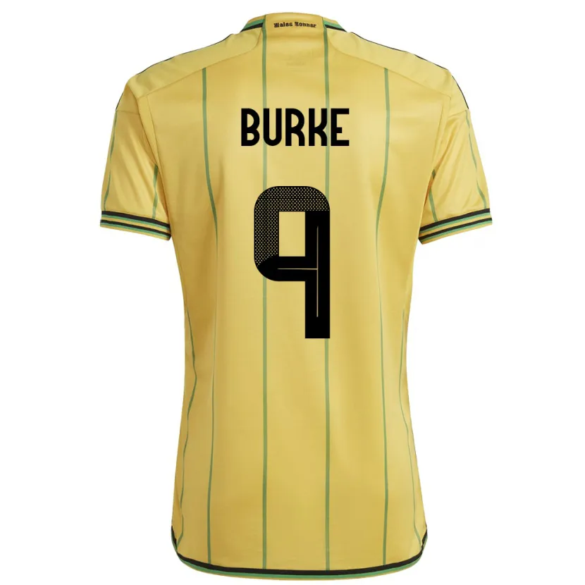 Danxen Kinder Jamaika Cory Burke #9 Gelb Heimtrikot Trikot 24-26 T-Shirt