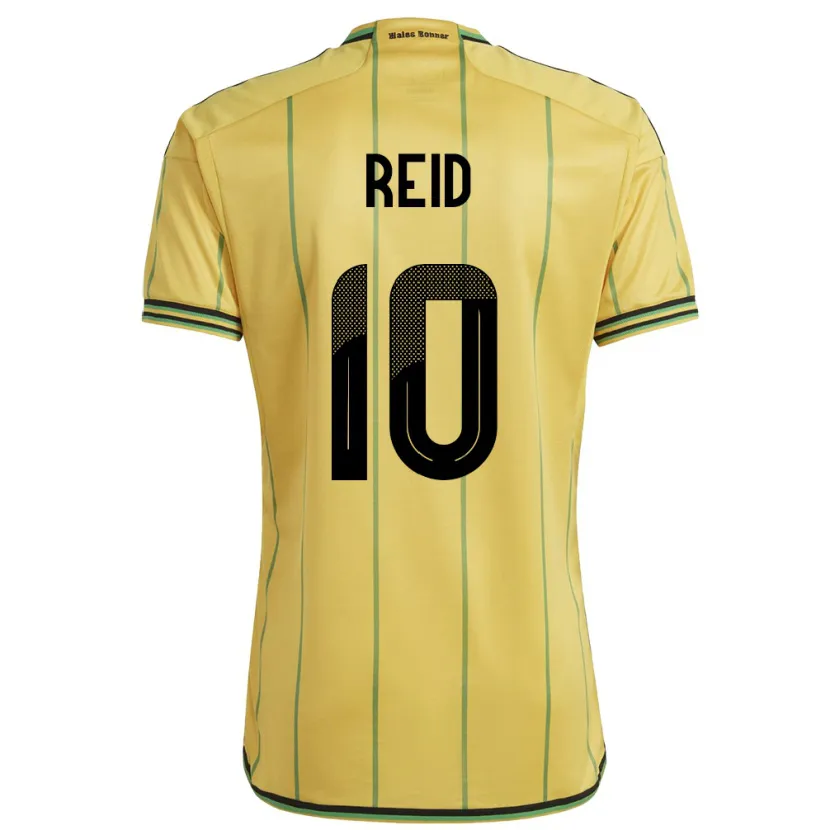 Danxen Kinder Jamaika Bobby De Cordova-Reid #10 Gelb Heimtrikot Trikot 24-26 T-Shirt