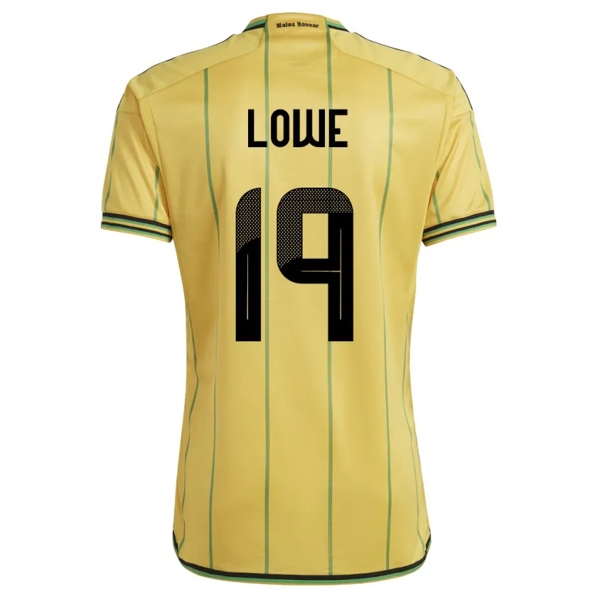Danxen Kinder Jamaika Jamal Lowe #19 Gelb Heimtrikot Trikot 24-26 T-Shirt