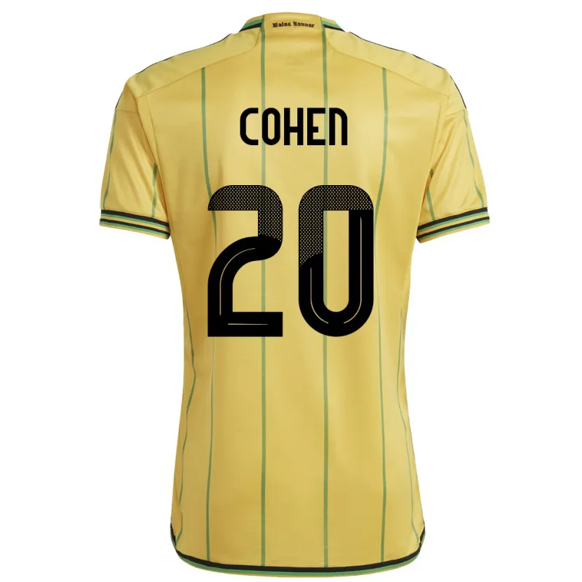 Danxen Kinder Jamaika Dunsting Cohen #20 Gelb Heimtrikot Trikot 24-26 T-Shirt
