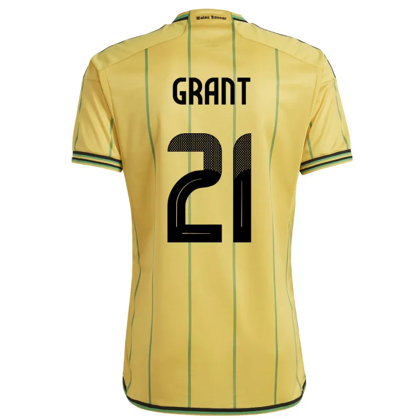 Danxen Kinder Jamaika Joshua Grant #21 Gelb Heimtrikot Trikot 24-26 T-Shirt