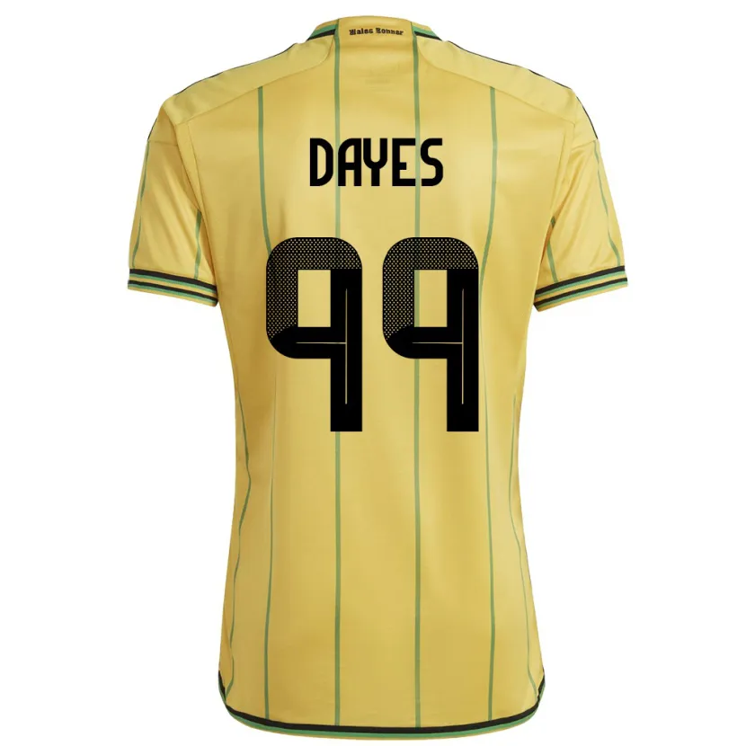 Danxen Kinder Jamaika Malikae Dayes #99 Gelb Heimtrikot Trikot 24-26 T-Shirt