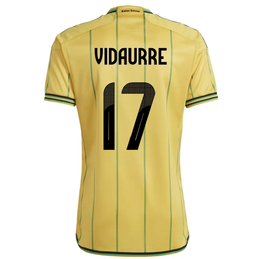 Danxen Kinder Jamaika Zoe Vidaurre #17 Gelb Heimtrikot Trikot 24-26 T-Shirt