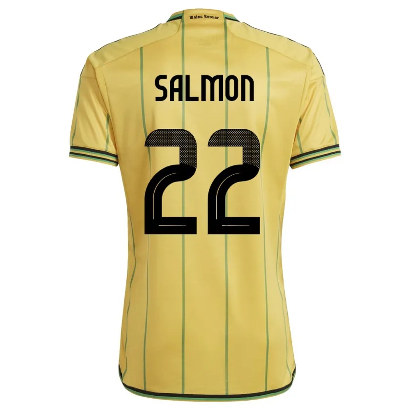 Danxen Kinder Jamaika Christina Salmon #22 Gelb Heimtrikot Trikot 24-26 T-Shirt