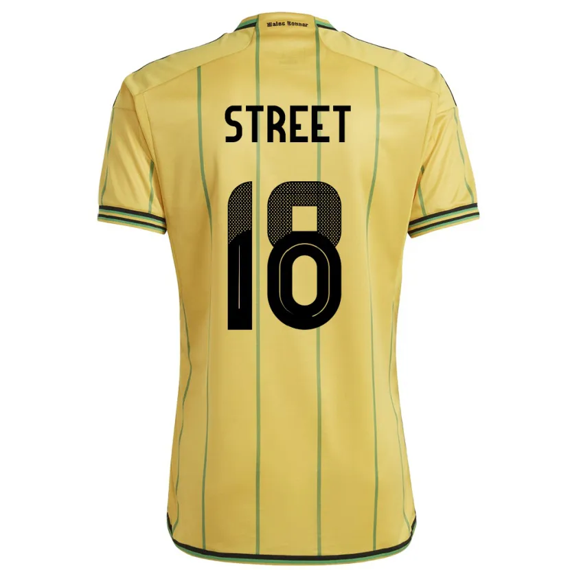 Danxen Kinder Jamaika Sydnie Street #18 Gelb Heimtrikot Trikot 24-26 T-Shirt