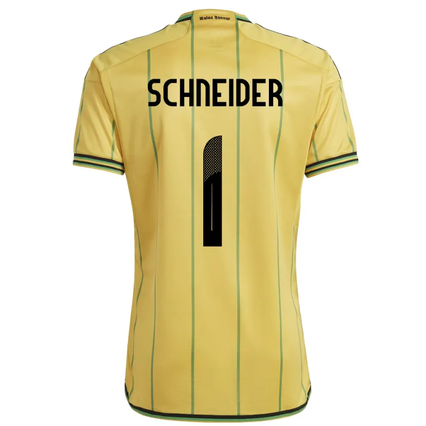 Danxen Kinder Jamaika Sydney Schneider #1 Gelb Heimtrikot Trikot 24-26 T-Shirt