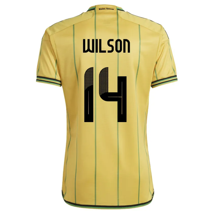 Danxen Kinder Jamaika Siobhan Wilson #14 Gelb Heimtrikot Trikot 24-26 T-Shirt