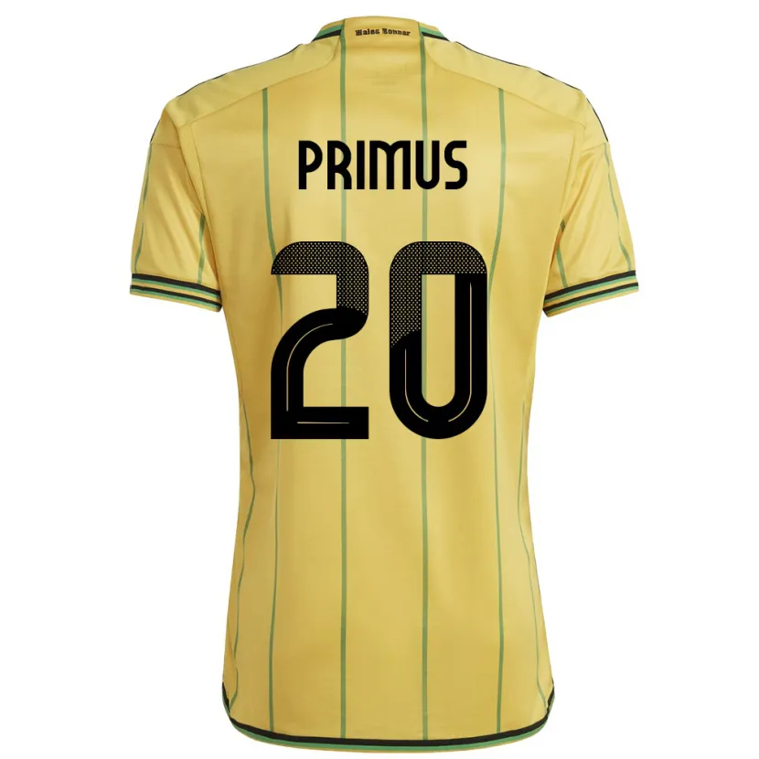 Danxen Kinder Jamaika Atlanta Primus #20 Gelb Heimtrikot Trikot 24-26 T-Shirt