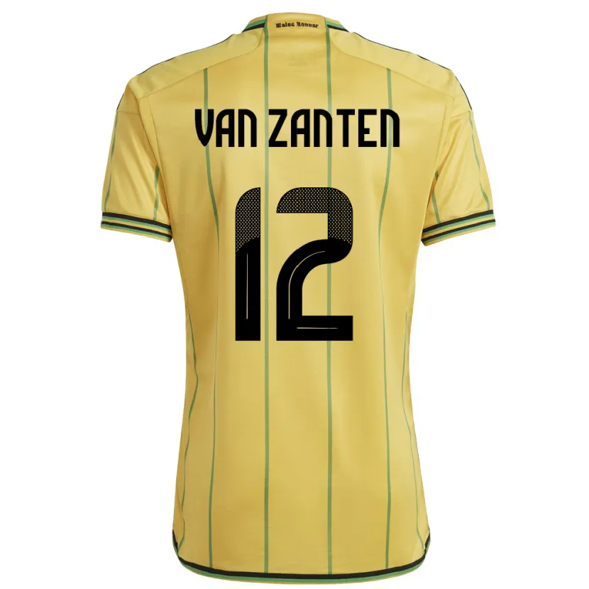 Danxen Kinder Jamaika Kiki Van Zanten #12 Gelb Heimtrikot Trikot 24-26 T-Shirt