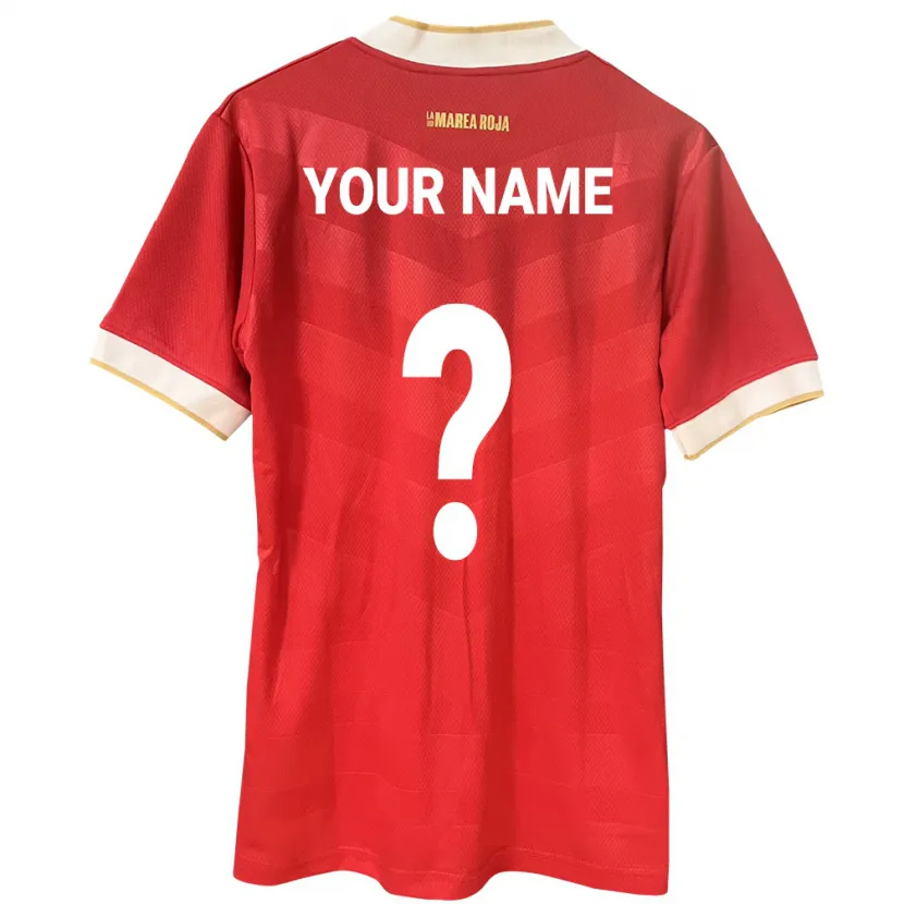 Danxen Kinder Panama Ihren Namen #0 Rot Heimtrikot Trikot 24-26 T-Shirt