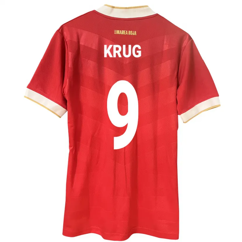 Danxen Kinder Panama Frederick Krug #9 Rot Heimtrikot Trikot 24-26 T-Shirt