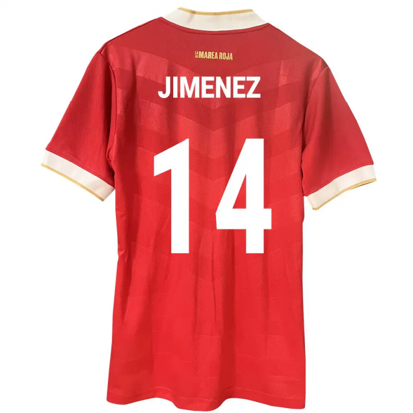 Danxen Kinder Panama Juan Jiménez #14 Rot Heimtrikot Trikot 24-26 T-Shirt