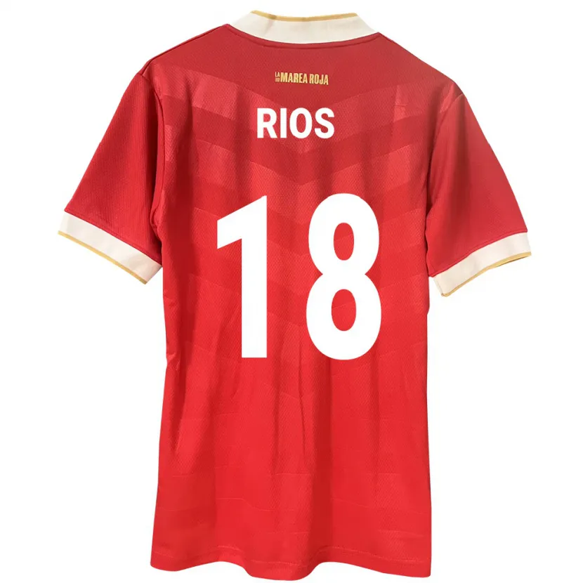 Danxen Kinder Panama Héctor Ríos #18 Rot Heimtrikot Trikot 24-26 T-Shirt