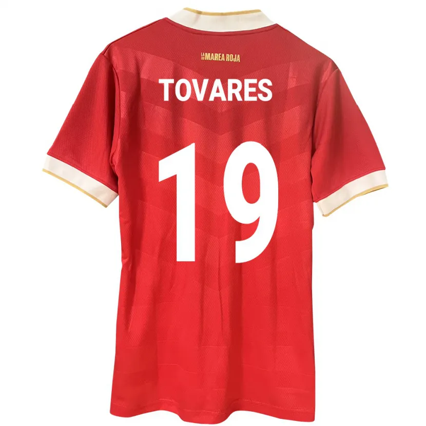 Danxen Kinder Panama Kahir Tovares #19 Rot Heimtrikot Trikot 24-26 T-Shirt