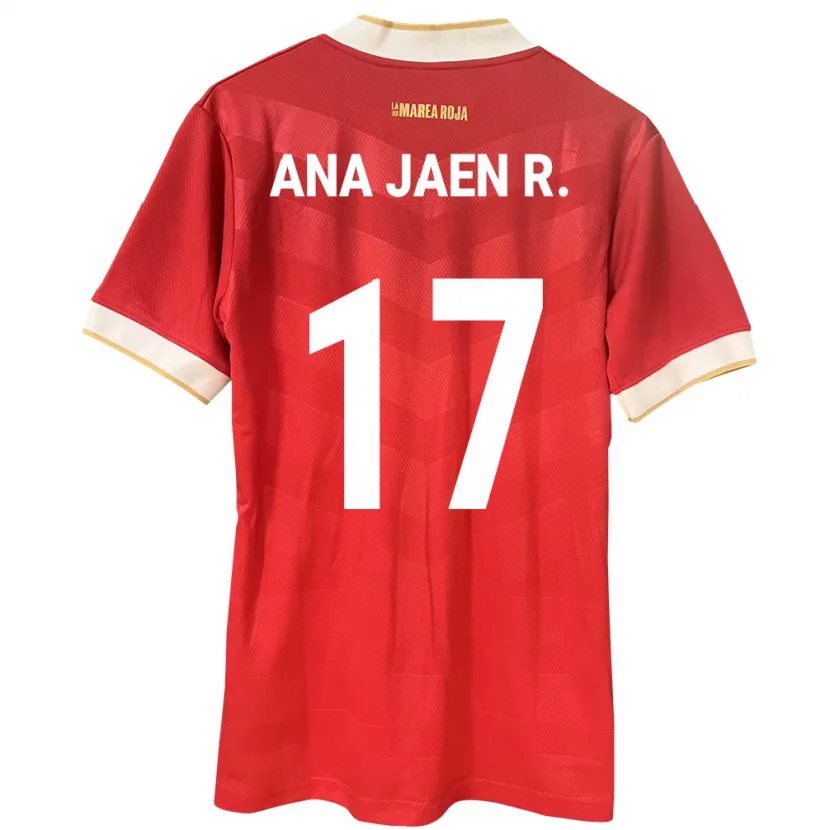Danxen Kinder Panama Ana Jaén Rodríguez #17 Rot Heimtrikot Trikot 24-26 T-Shirt