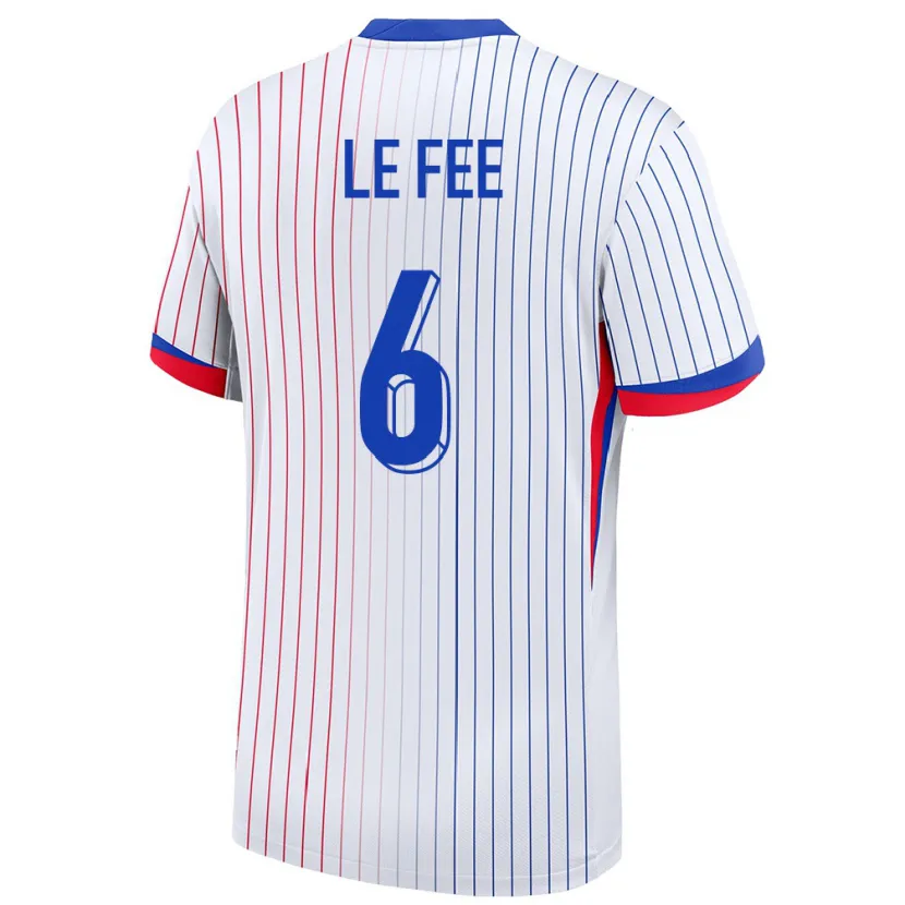 Danxen Kinder Frankreich Enzo Le Fee #6 Weiß Auswärtstrikot Trikot 24-26 T-Shirt
