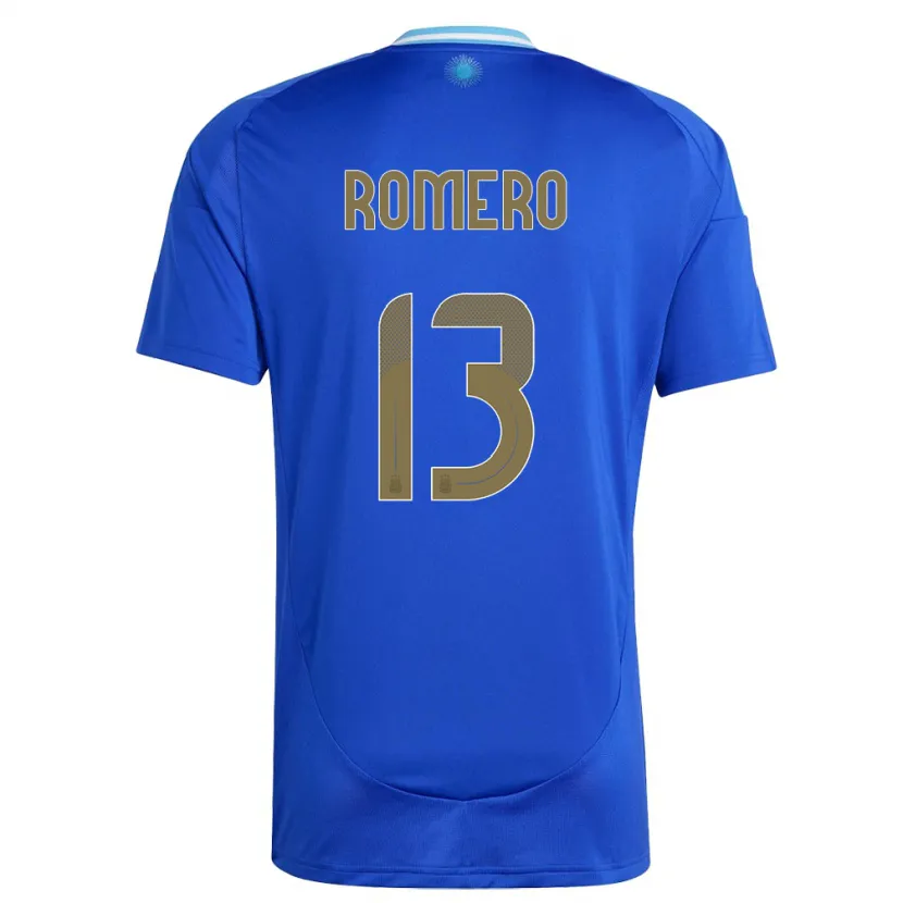 Danxen Kinder Argentinien Cristian Romero #13 Blau Auswärtstrikot Trikot 24-26 T-Shirt
