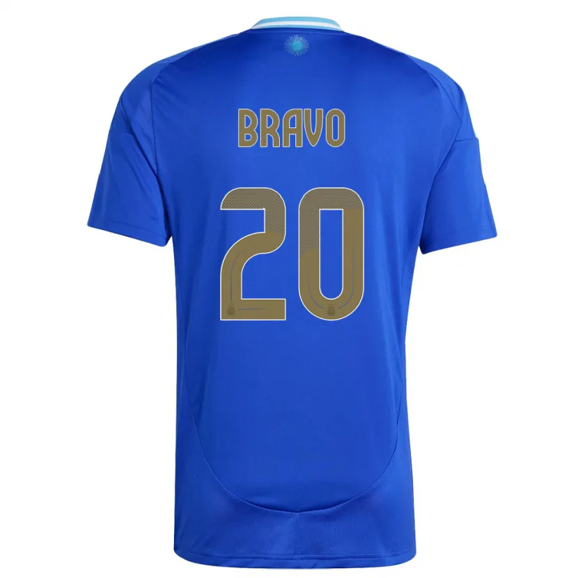 Danxen Kinder Argentinien Ruth Bravo #20 Blau Auswärtstrikot Trikot 24-26 T-Shirt