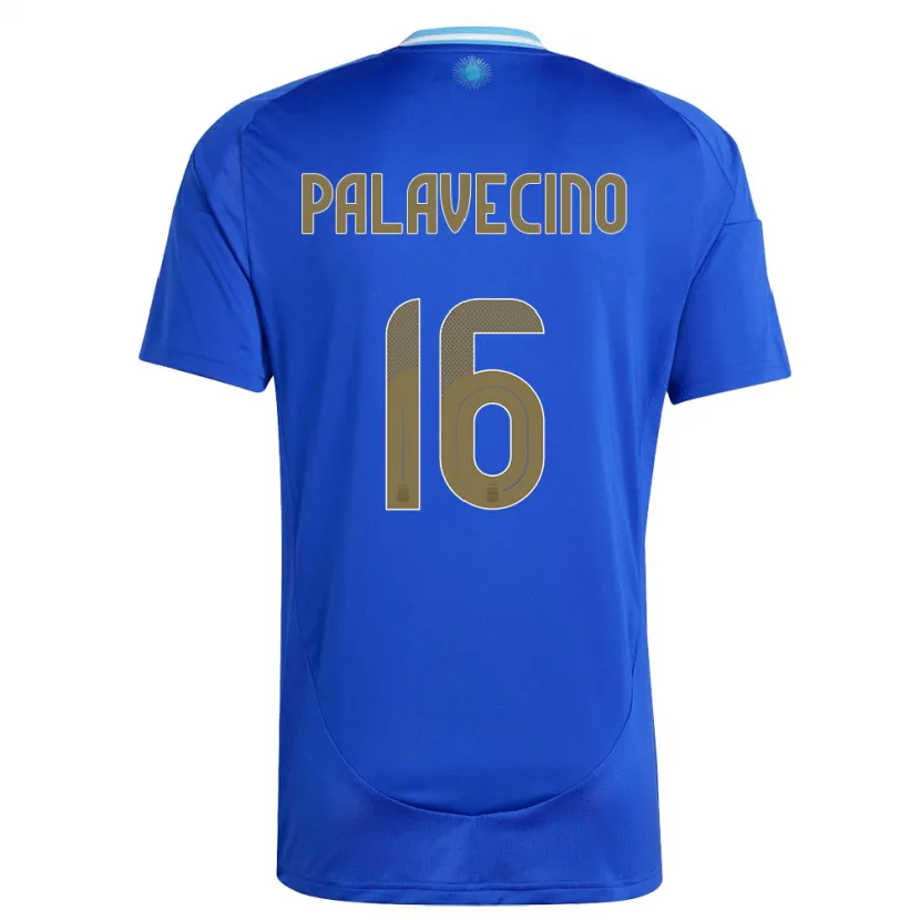 Danxen Kinder Argentinien Nicolas Palavecino #16 Blau Auswärtstrikot Trikot 24-26 T-Shirt