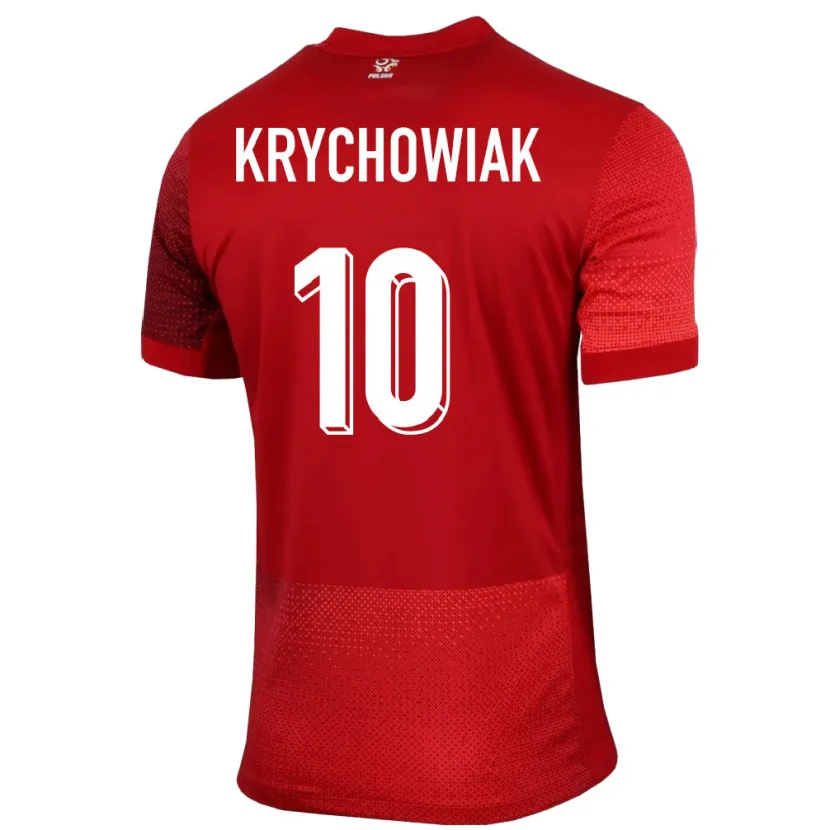Danxen Kinder Polen Grzegorz Krychowiak #10 Rot Auswärtstrikot Trikot 24-26 T-Shirt
