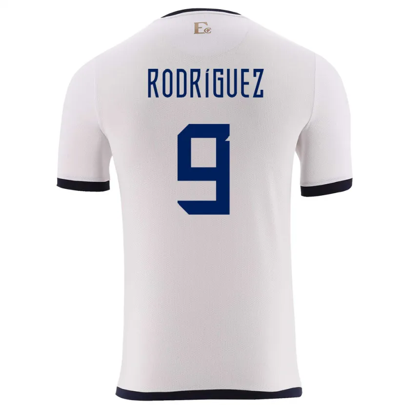 Danxen Kinder Ecuador Ingrid Rodriguez #9 Weiß Auswärtstrikot Trikot 24-26 T-Shirt