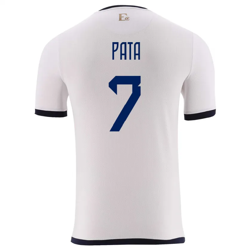 Danxen Kinder Ecuador Emerson Pata #7 Weiß Auswärtstrikot Trikot 24-26 T-Shirt