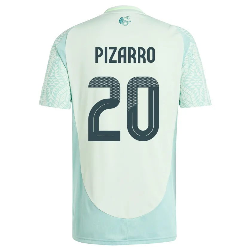 Danxen Kinder Mexiko Rodolfo Pizarro #20 Leinengrün Auswärtstrikot Trikot 24-26 T-Shirt