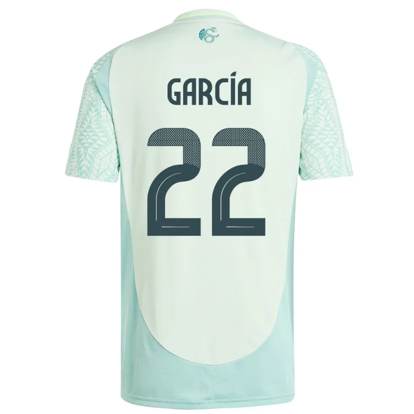 Danxen Kinder Mexiko Diana Garcia #22 Leinengrün Auswärtstrikot Trikot 24-26 T-Shirt