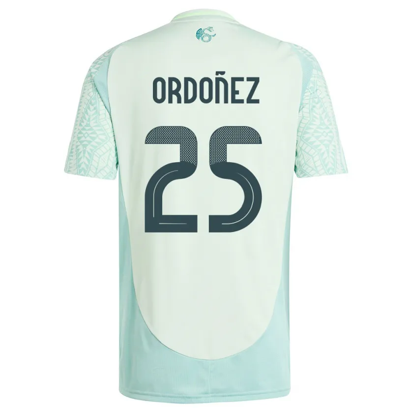 Danxen Kinder Mexiko Diana Ordonez #25 Leinengrün Auswärtstrikot Trikot 24-26 T-Shirt