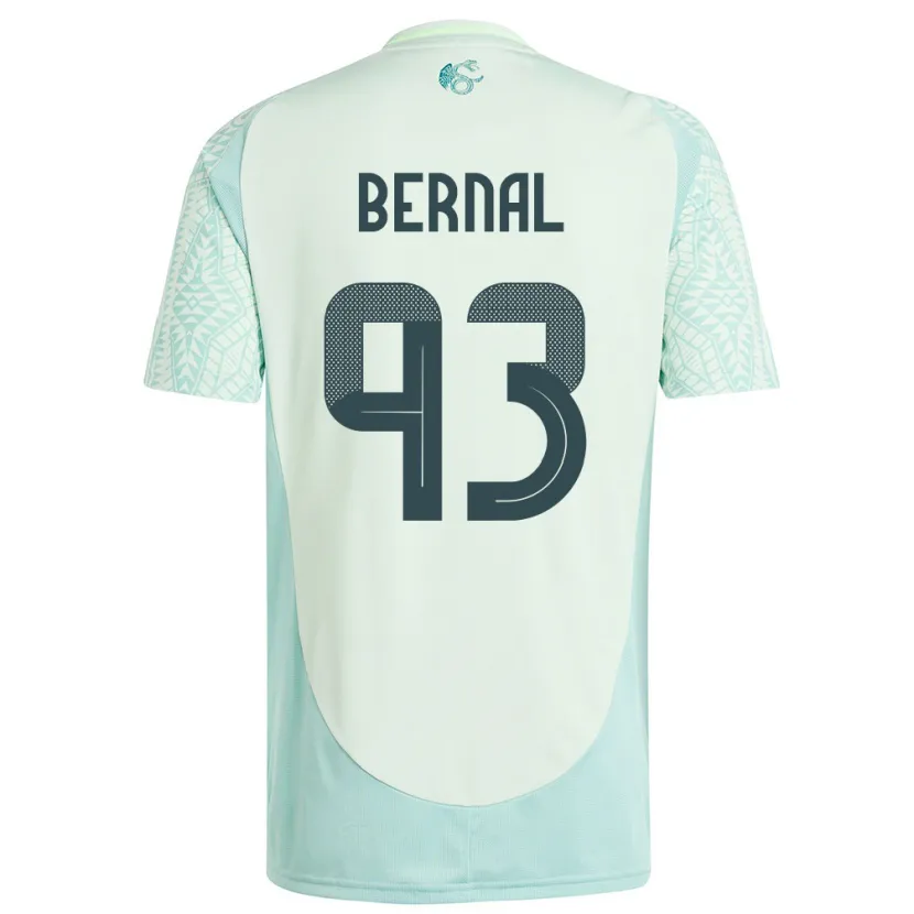 Danxen Kinder Mexiko Rebeca Bernal #93 Leinengrün Auswärtstrikot Trikot 24-26 T-Shirt