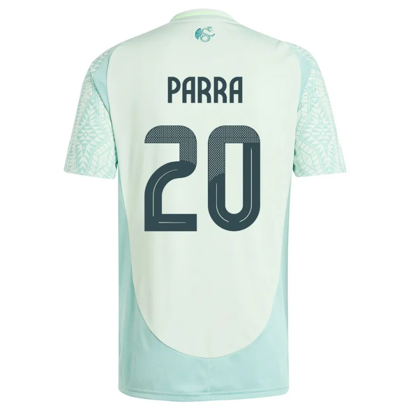 Danxen Kinder Mexiko Rodrigo Parra #20 Leinengrün Auswärtstrikot Trikot 24-26 T-Shirt
