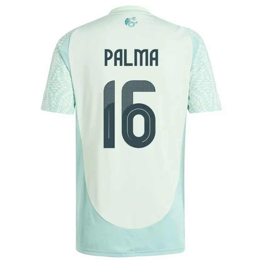 Danxen Kinder Mexiko Rafael Palma #16 Leinengrün Auswärtstrikot Trikot 24-26 T-Shirt