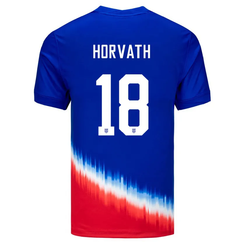 Danxen Kinder Vereinigte Staaten Ethan Horvath #18 Blau Auswärtstrikot Trikot 24-26 T-Shirt