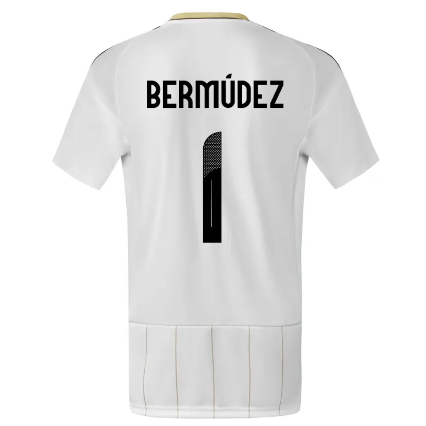 Danxen Kinder Costa Rica Noelia Bermudez #1 Weiß Auswärtstrikot Trikot 24-26 T-Shirt