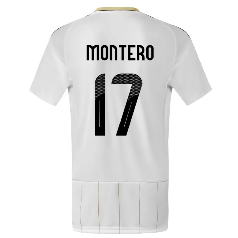 Danxen Kinder Costa Rica Michelle Montero #17 Weiß Auswärtstrikot Trikot 24-26 T-Shirt