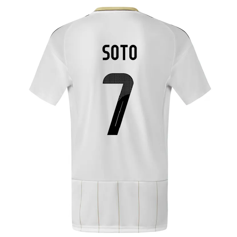 Danxen Kinder Costa Rica Andrey Soto #7 Weiß Auswärtstrikot Trikot 24-26 T-Shirt
