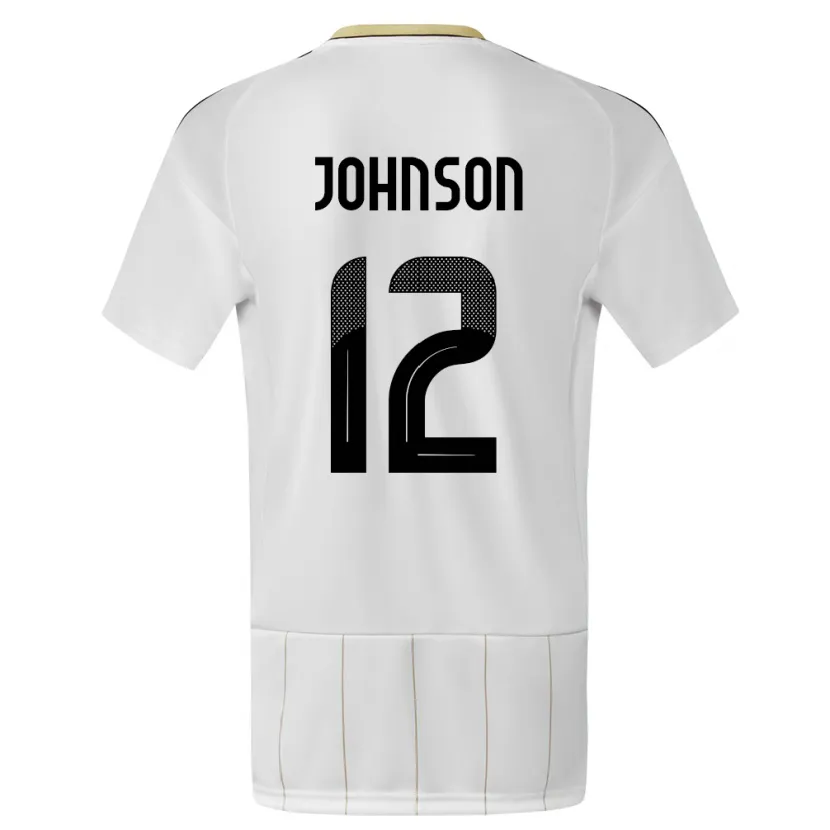 Danxen Kinder Costa Rica Shawn Johnson #12 Weiß Auswärtstrikot Trikot 24-26 T-Shirt