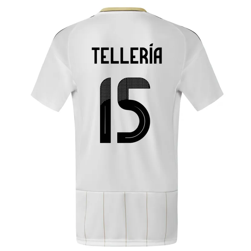 Danxen Kinder Costa Rica Jostin Telleria #15 Weiß Auswärtstrikot Trikot 24-26 T-Shirt