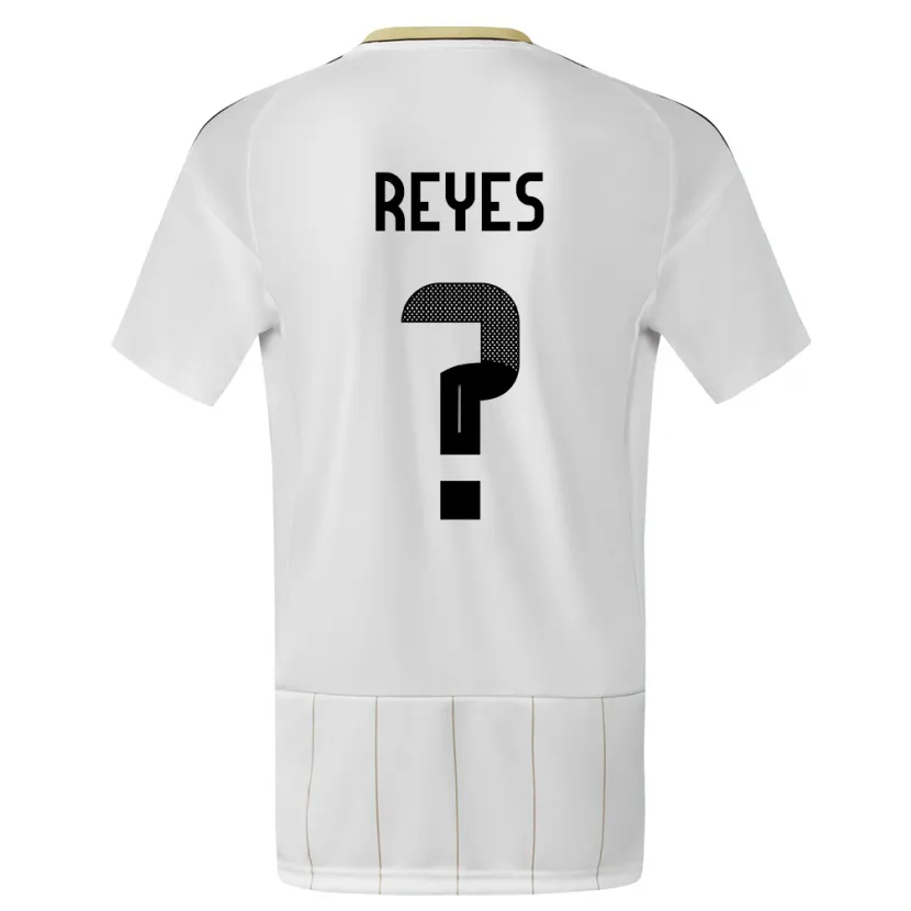 Danxen Kinder Costa Rica Kenan Reyes #0 Weiß Auswärtstrikot Trikot 24-26 T-Shirt