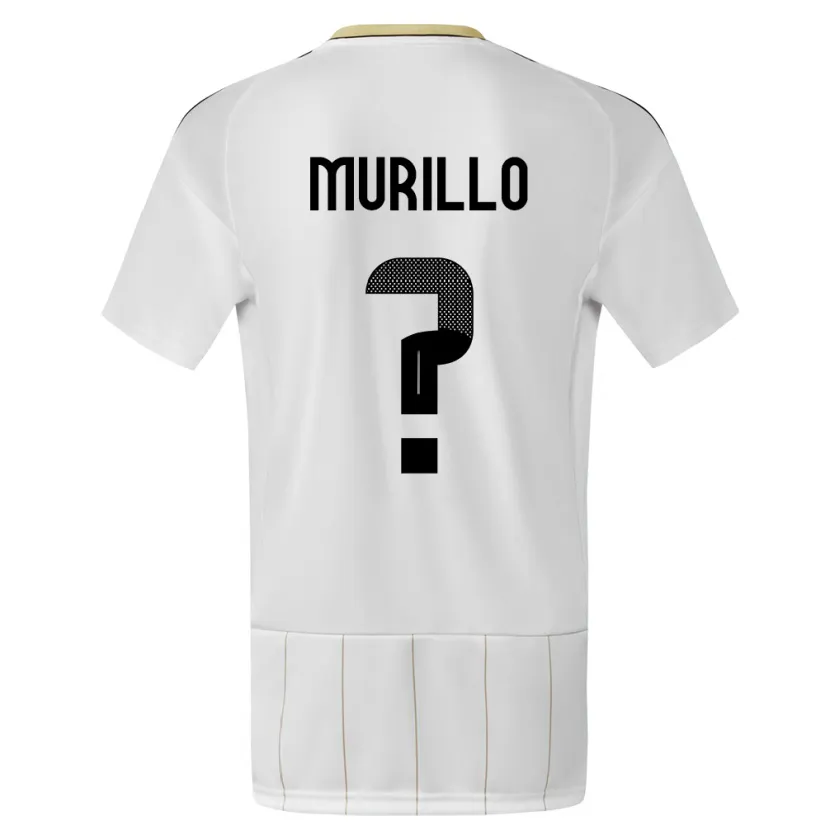Danxen Kinder Costa Rica Isaac Murillo #0 Weiß Auswärtstrikot Trikot 24-26 T-Shirt