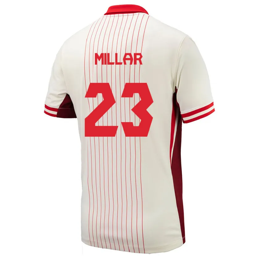 Danxen Kinder Kanada Liam Millar #23 Weiß Auswärtstrikot Trikot 24-26 T-Shirt