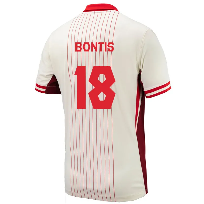 Danxen Kinder Kanada Dino Bontis #18 Weiß Auswärtstrikot Trikot 24-26 T-Shirt