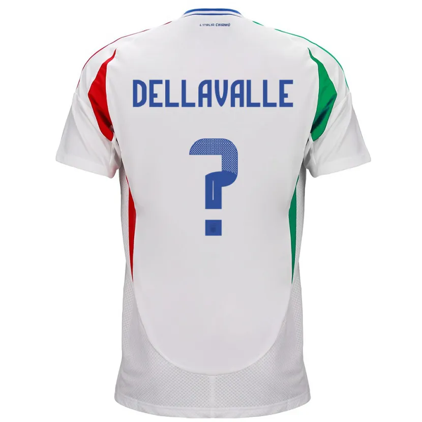 Danxen Kinder Italien Alessandro Dellavalle #0 Weiß Auswärtstrikot Trikot 24-26 T-Shirt