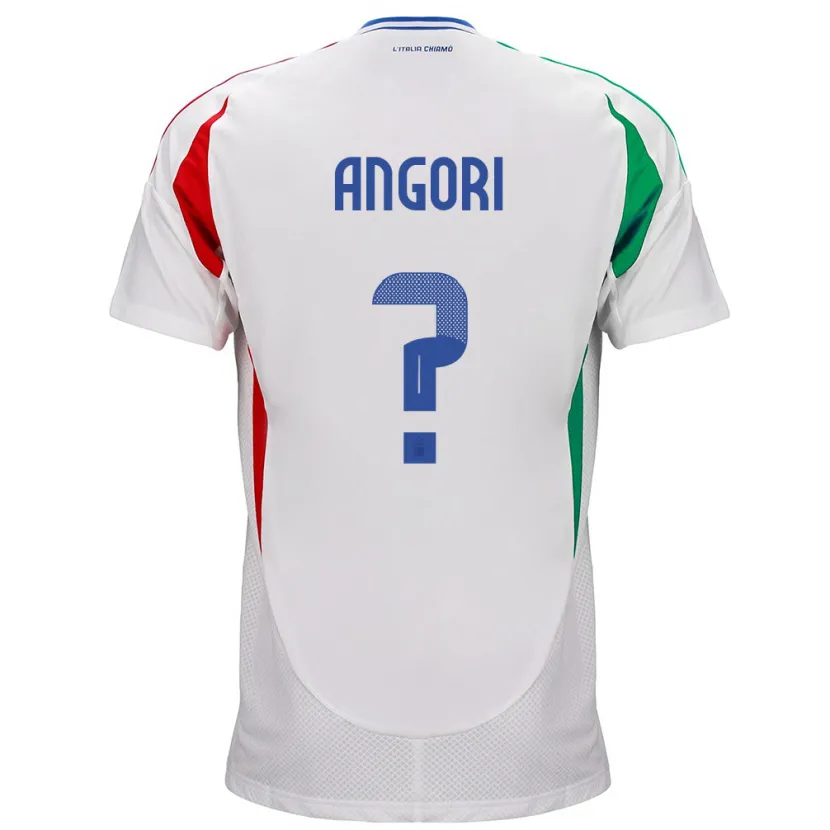 Danxen Kinder Italien Samuele Angori #0 Weiß Auswärtstrikot Trikot 24-26 T-Shirt