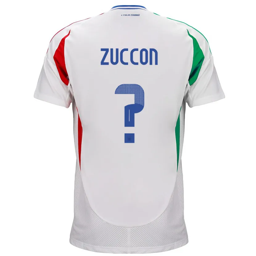 Danxen Kinder Italien Federico Zuccon #0 Weiß Auswärtstrikot Trikot 24-26 T-Shirt