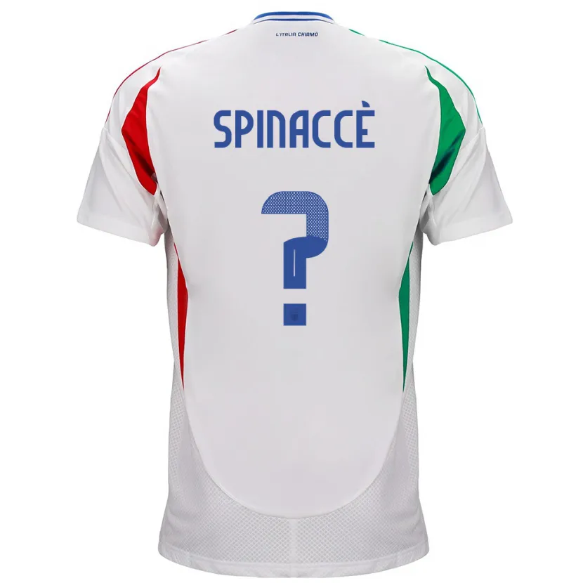 Danxen Kinder Italien Matteo Spinaccè #0 Weiß Auswärtstrikot Trikot 24-26 T-Shirt