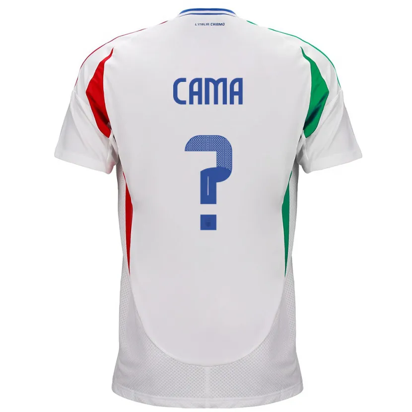 Danxen Kinder Italien Cristian Cama #0 Weiß Auswärtstrikot Trikot 24-26 T-Shirt